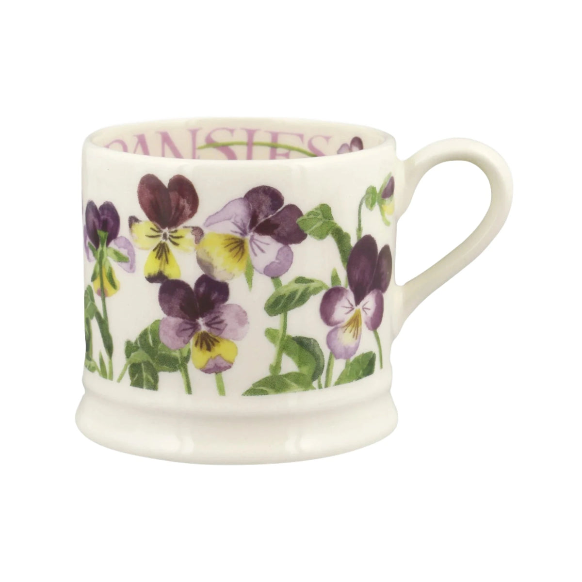 Heartease Pansies Small Flowers Mug