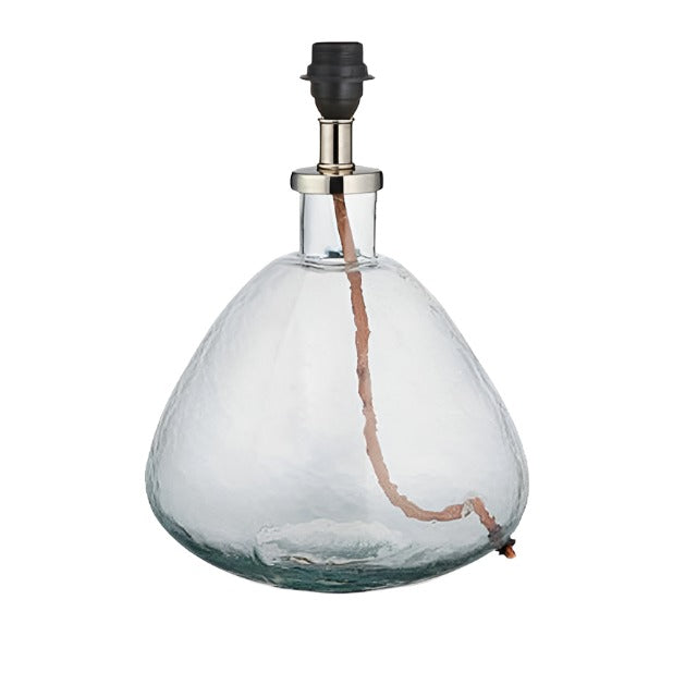 Baba Clear Glass Lamp - Small Wide
