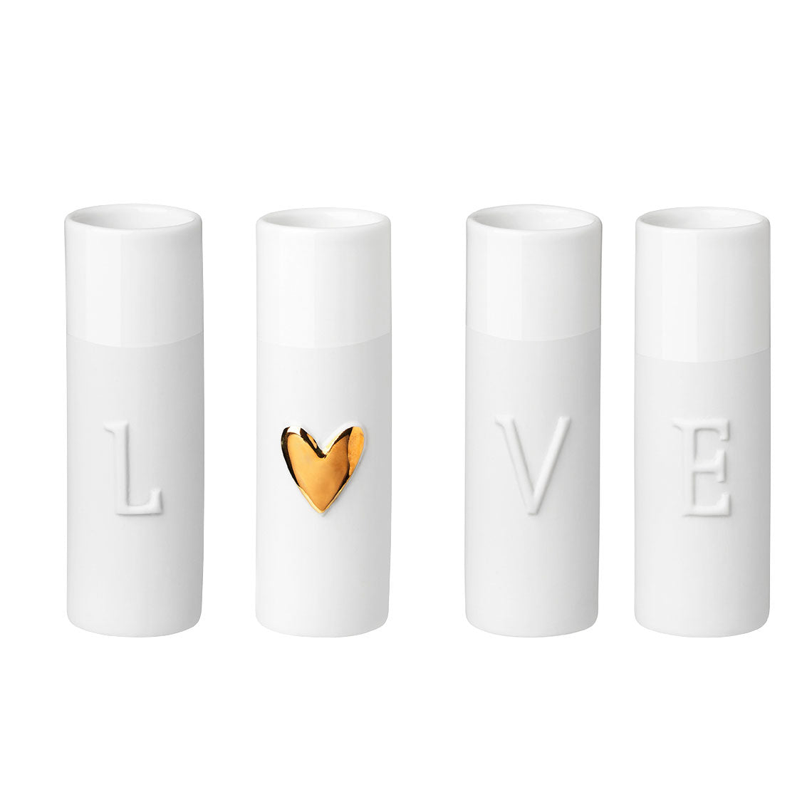 Love Mini Vases Set of Four