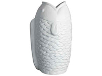 Decorative Fish Vase White