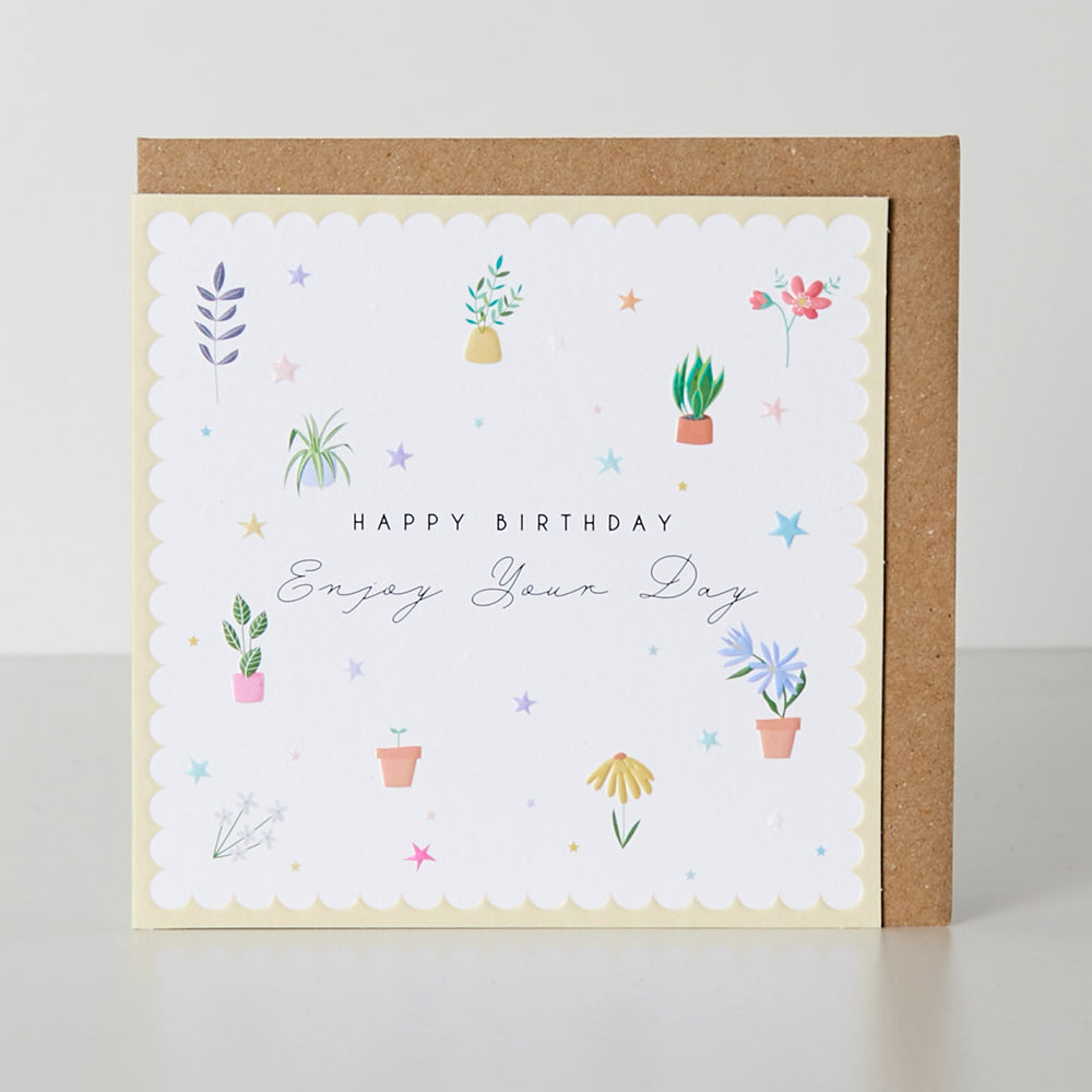 Enjoy Your Birthday Plants Card