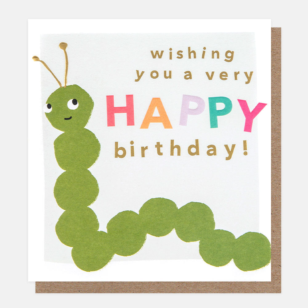 Wishing Happy Birthday Caterpillar