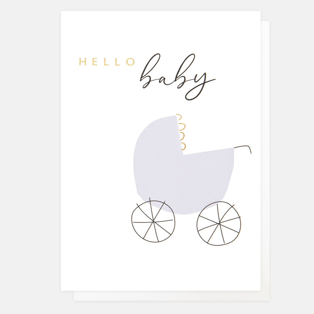 Hello Baby Pram New Baby Card