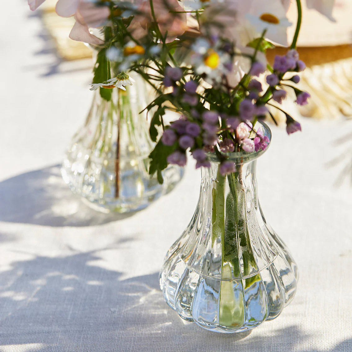 Recycled Glass Bud Vase Clear