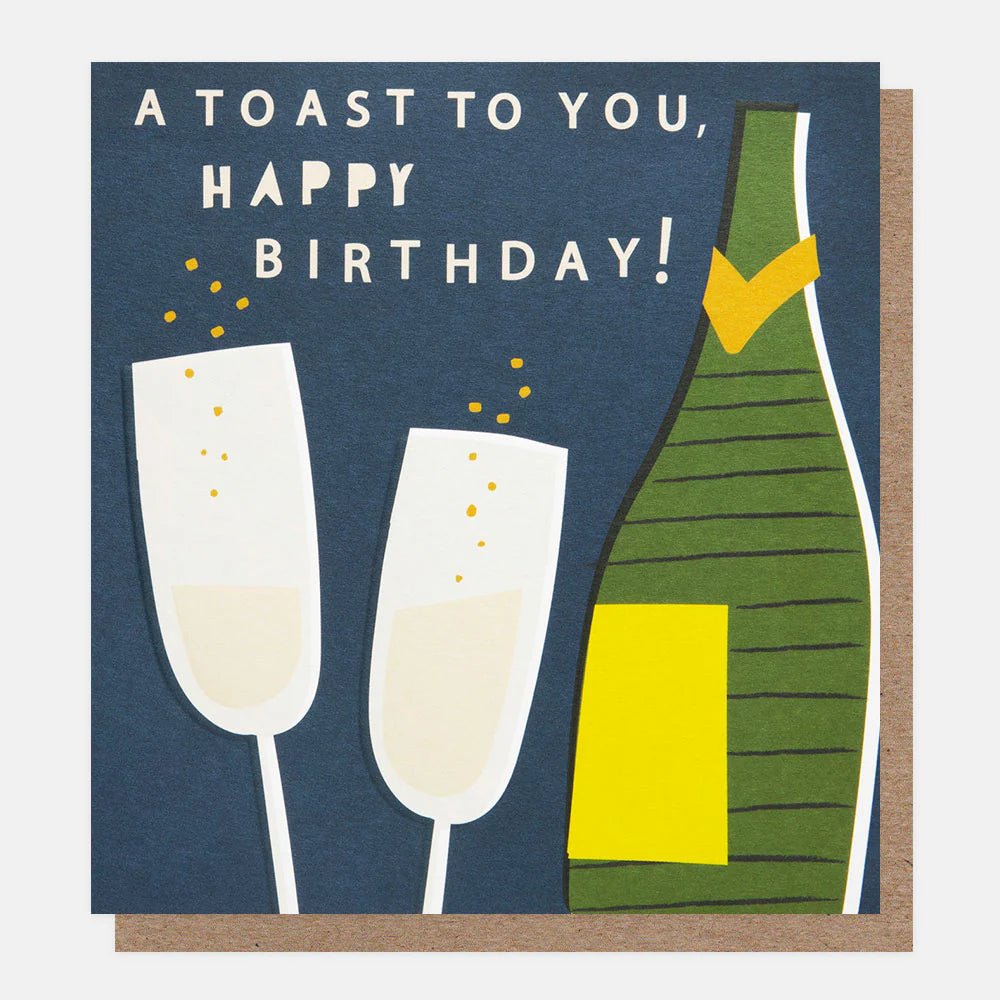 A Toast To You On Your Birthday Bottle Card