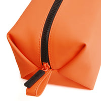 Paul Oliver Orange Rubberised Wash Bag