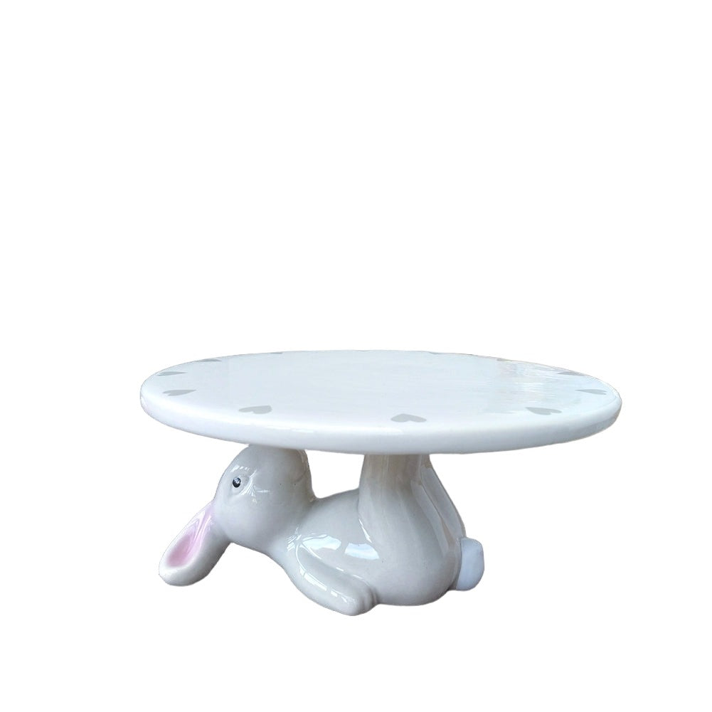 Ceramic Single Rabbit Cakeplate