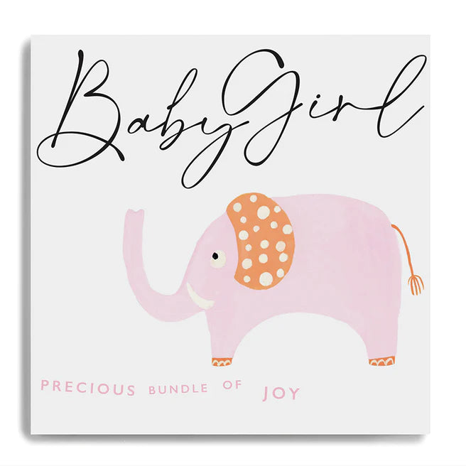 baby girl precious bundle of joy card