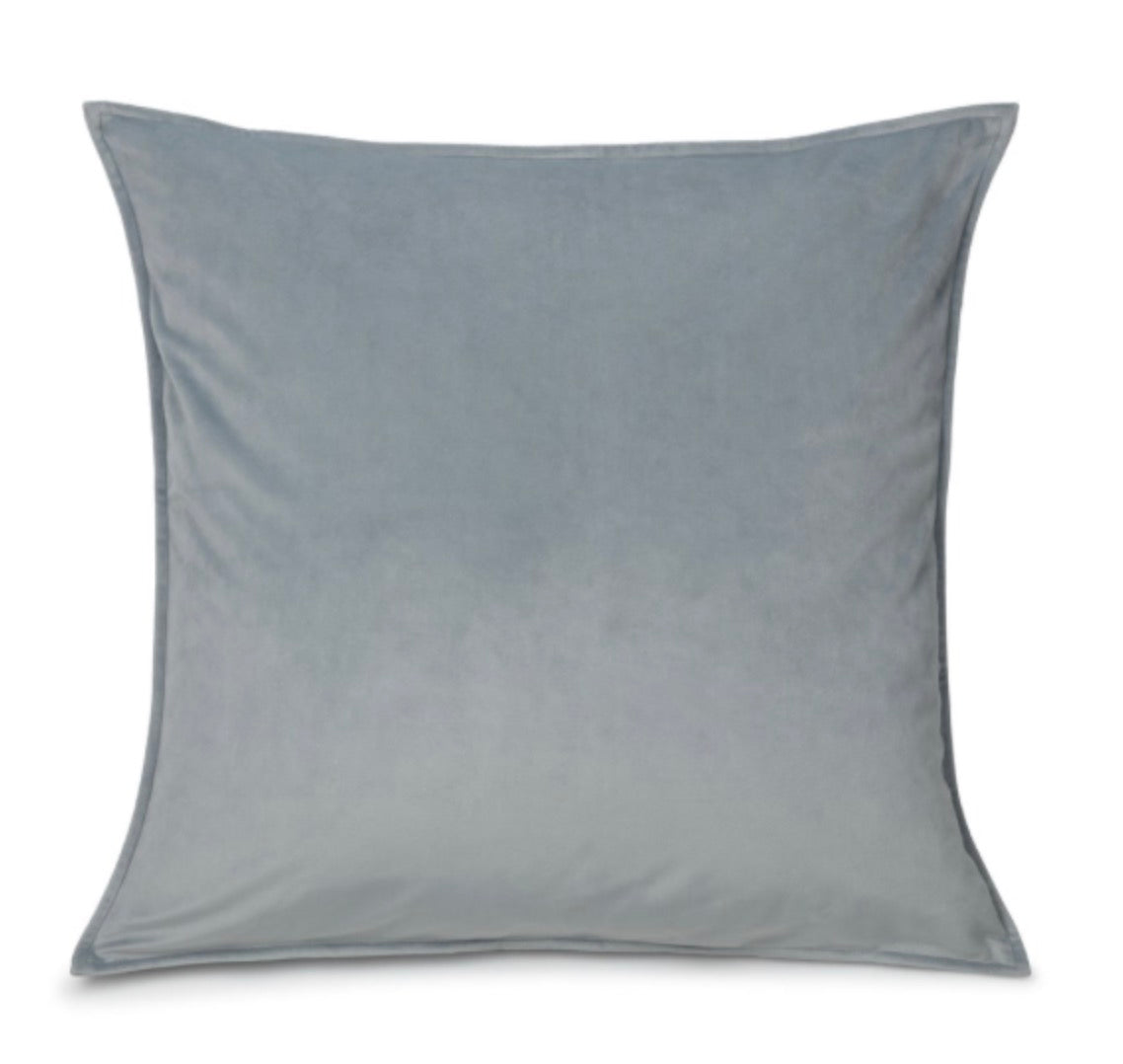 Cushion Velvet Dusky Blue Square Cushion
