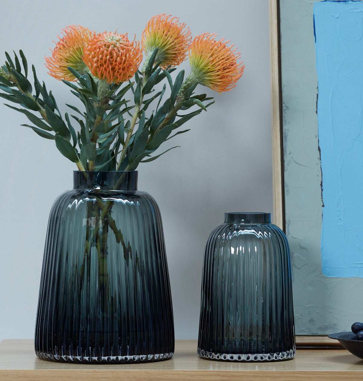 LSA - Pleat Vase Grey 20cm