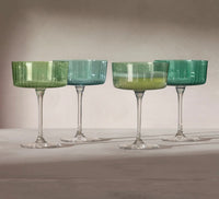 LSA - Gems Jade Champagne/Cocktail Saucers - Set of 4