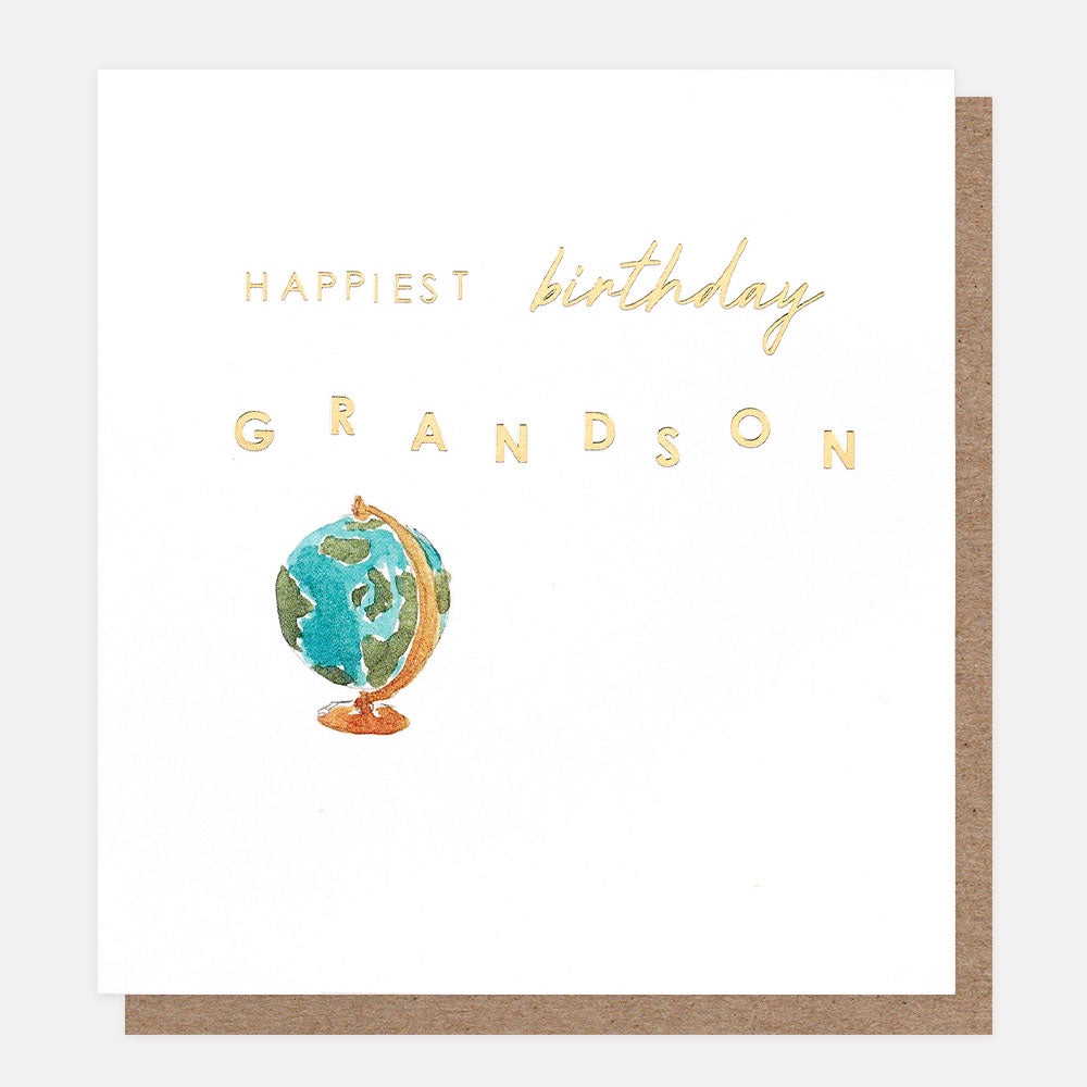 Happy Birthday Grandson Globe