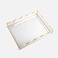 Gold and Glass Scallop Tray