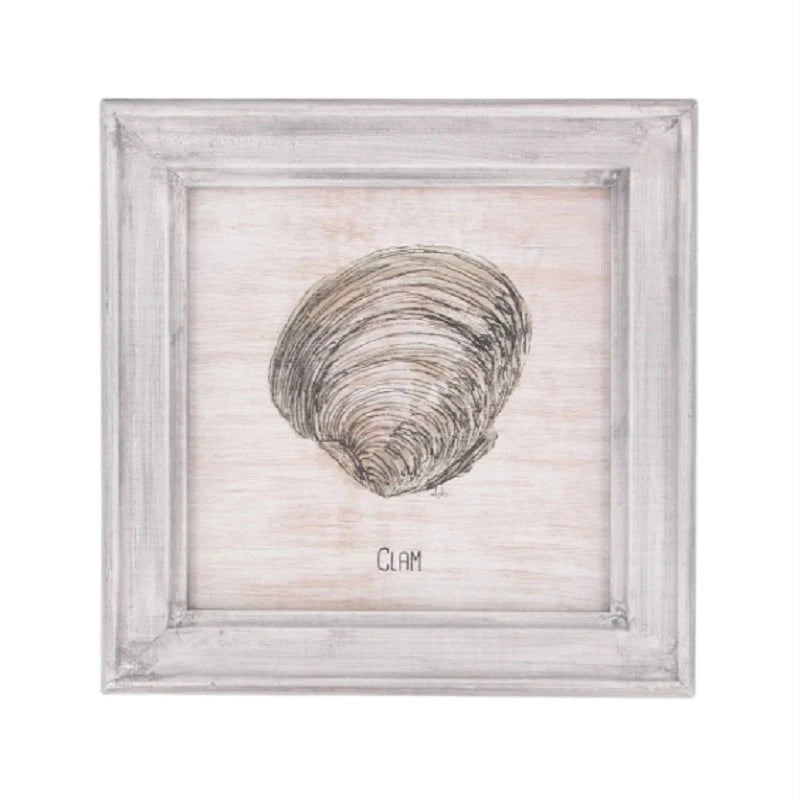 Wood Clam Print Picture