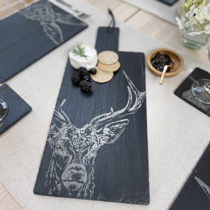 Stag Prince Large Slate Serving Paddle