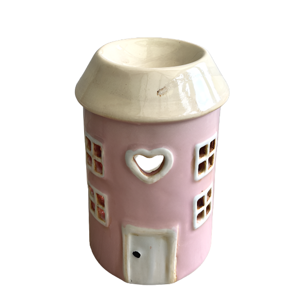 Pottery Style House Wax Melter - Pink
