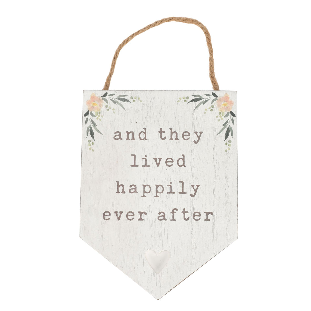 Love Story Plaque Happily Ever After