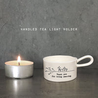 Handled Tea Light Candle Holder - Amazing