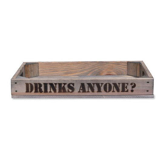Wooden Drinks Anyone? Tray - Spruce