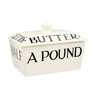 Black Toast Half a Pound Small Butter Dish