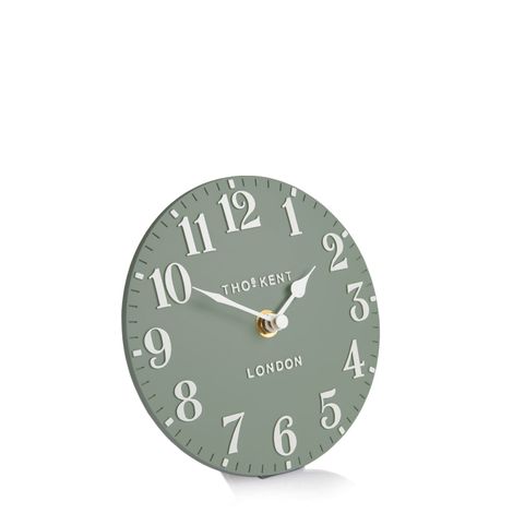 6" Arabic Mantel Clock Seagrass