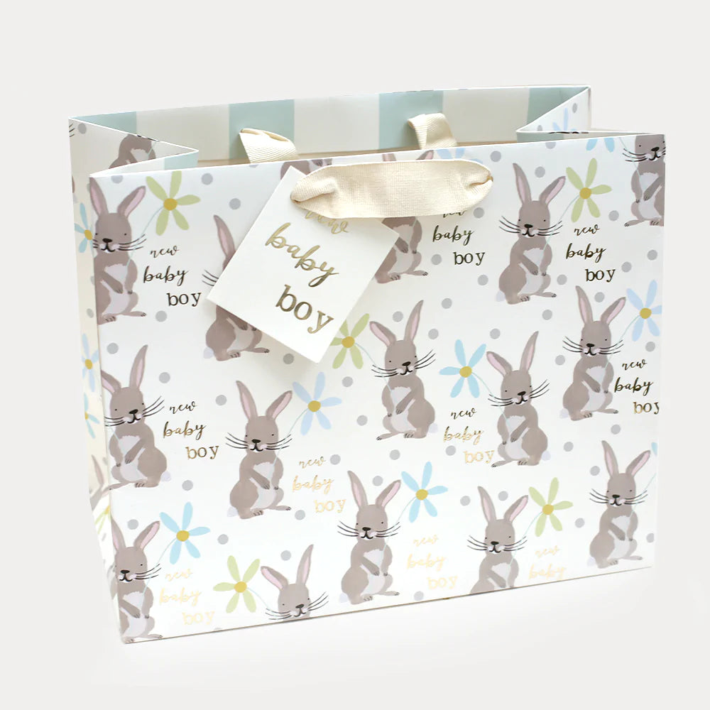 Rabbit Baby Boy Gift Bag