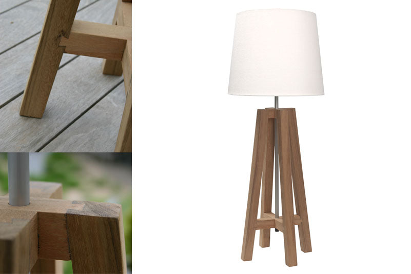 Cross Table Lamp - Natural