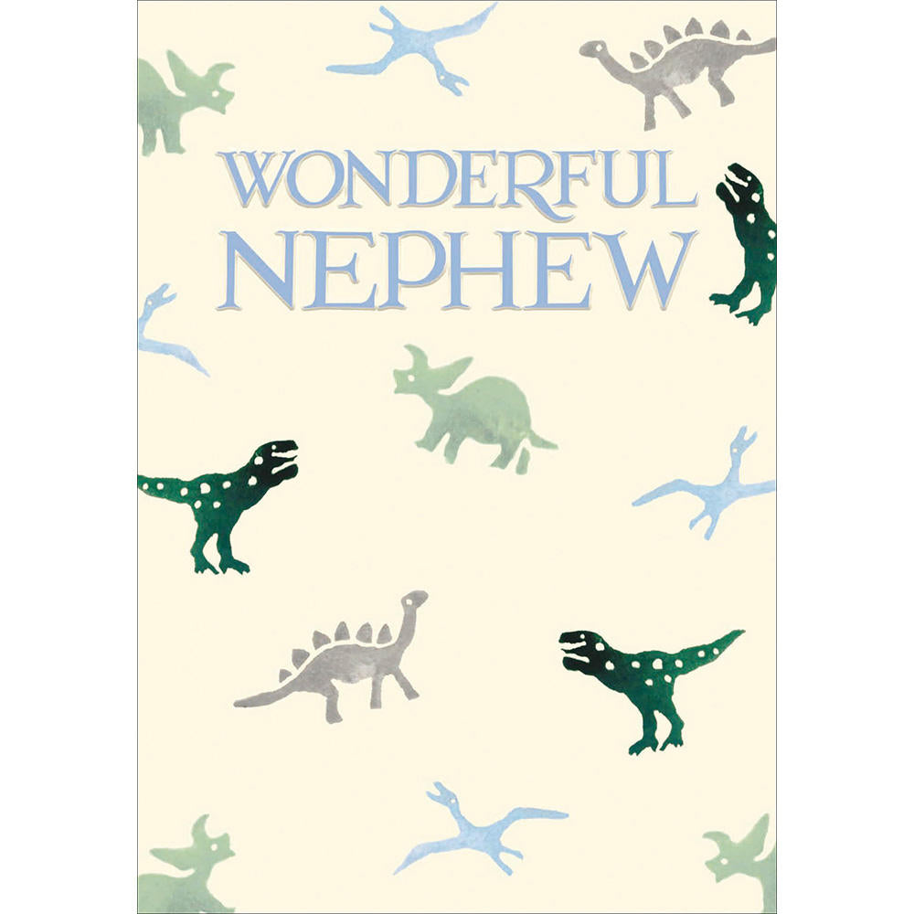 Wonderful Nephew Dinosaur Emma Bridgewater Birthday Greeting Card