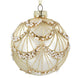 Gold Bauble with Beads - Glass 8cm