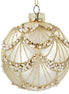 Gold Bauble with Beads - Glass 8cm