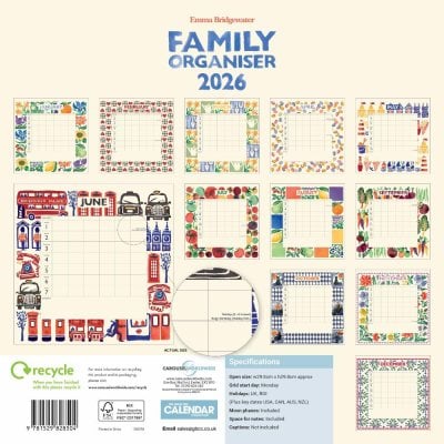 2026 Emma Bridgewater Family Wall Calendar