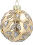 Beaded Jewelled Vine Glass Bauble - Gold
