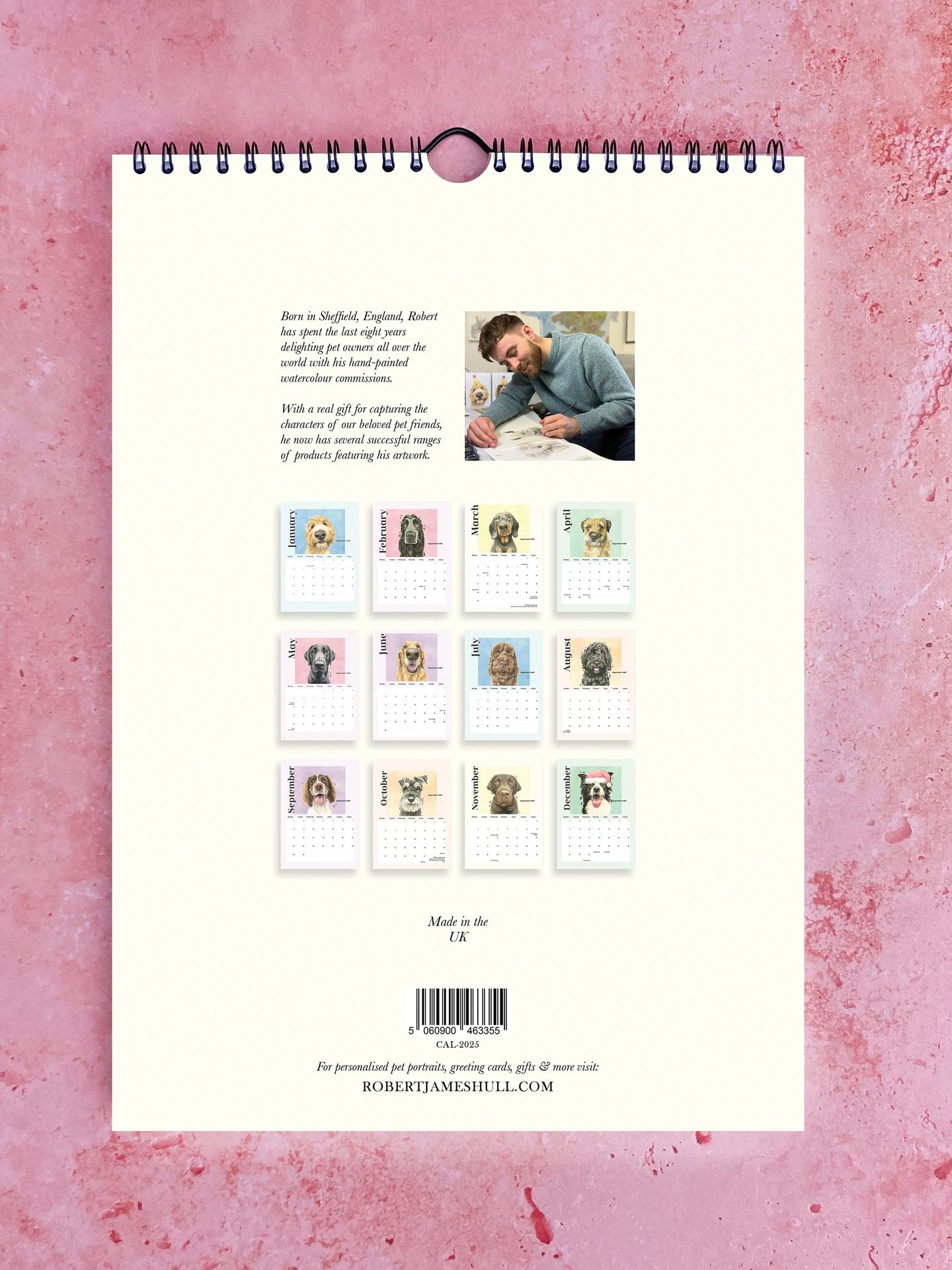 Pooches with Personality 2026 Watercolour Calendar