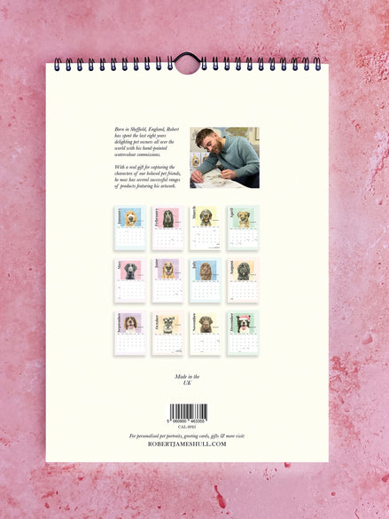 Pooches with Personality 2026 Watercolour Calendar