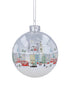 London Scene Glass Bauble - White