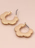 Gold Flower Sleeper Earrings