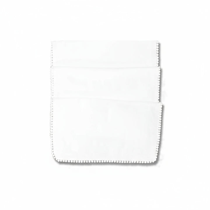 Pearl White Table Runner French Knot