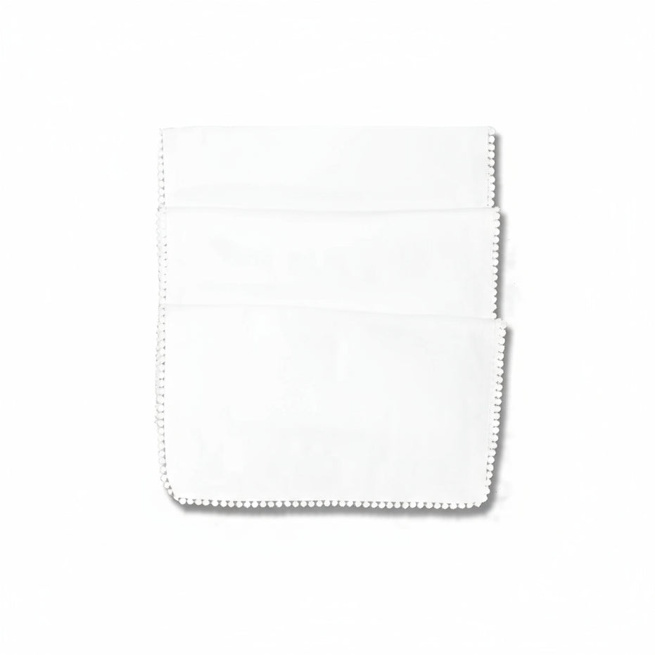 Pearl White Table Runner French Knot