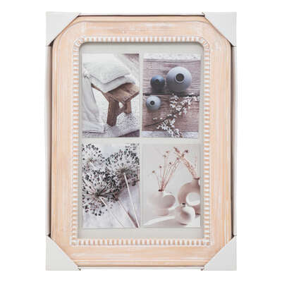 Wooden 4 Photo Picture Frame