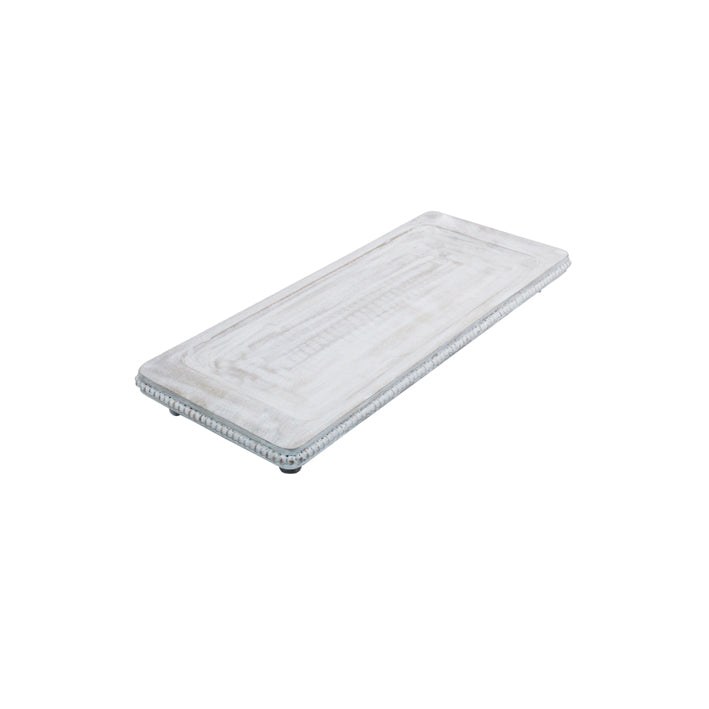 Beaded Mango Small Footed Platter