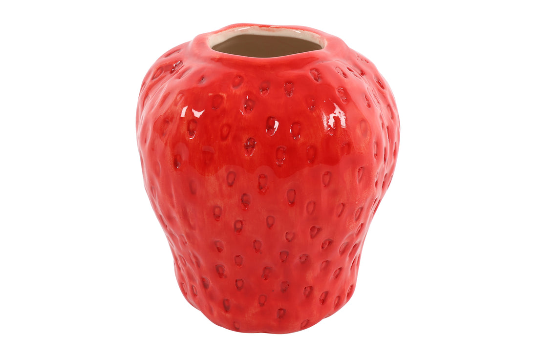 Strawberry Style Vase - Red