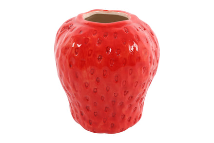 Strawberry Style Vase - Red