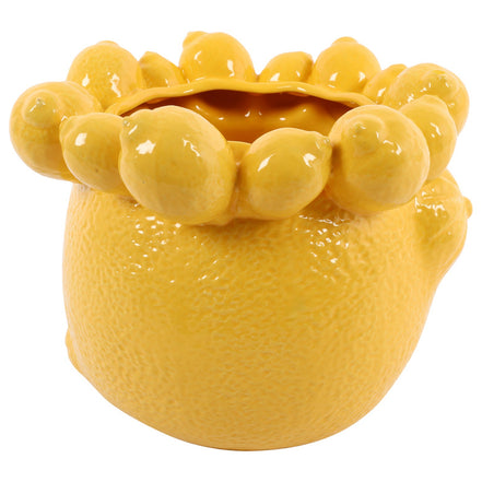 Yellow Lemon Flowerpot