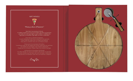 2-Piece Pizza Set - Cutting Board + Pizza Cutter G