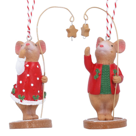Holly and Alfie - The Festive Mice - 2 Assorted