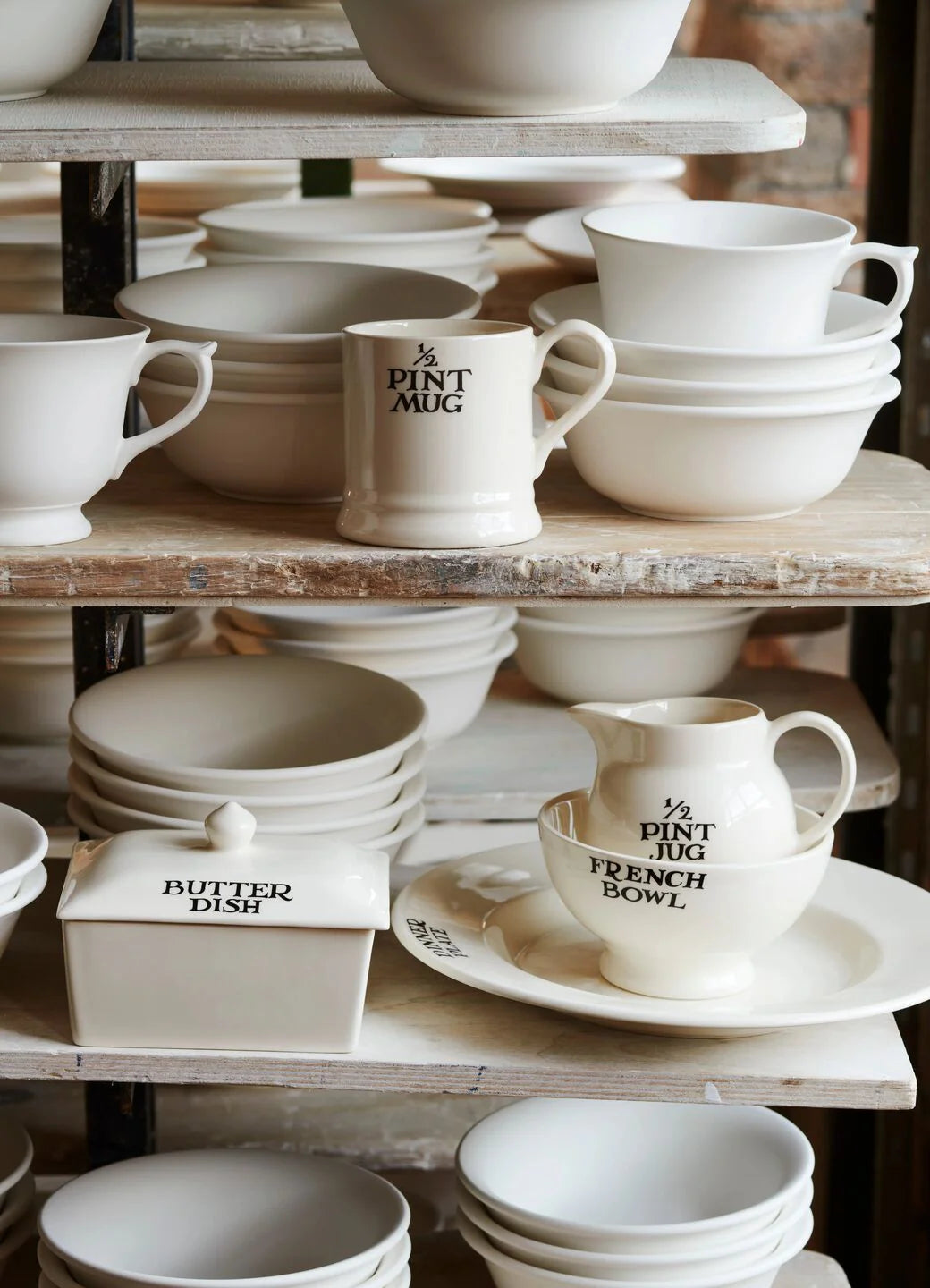 Black Toast Utility 1/2 Pint Mug