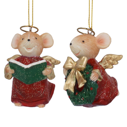Mouse Chorister Decoration - (2 Assorted)