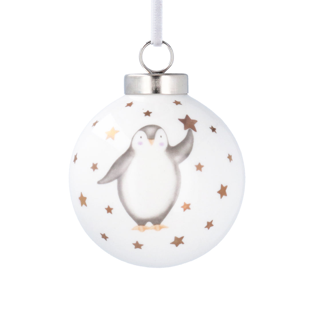 Penguin Baby's 1st Christmas Ceramic Bauble