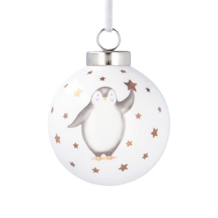 Penguin Baby's 1st Christmas Ceramic Bauble