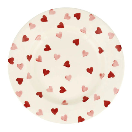 Pink Hearts 10 1/2" Plate